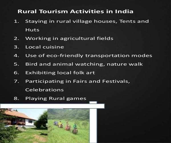 how many tourists visit rural areas in india?