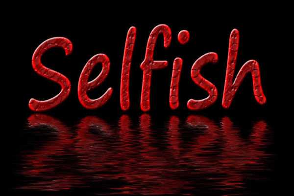 Is being selfish bad?