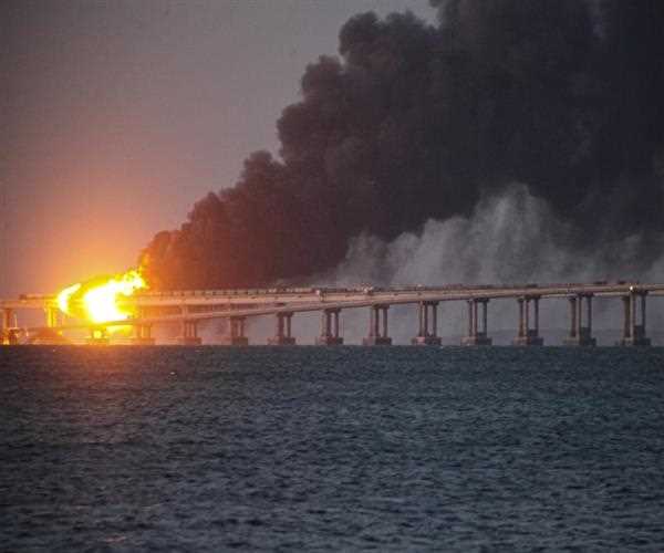 How did Ukraine destroy the Crimean Bridge?