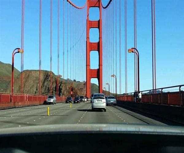 Hang on to the " Golden Gate Bridge" in San Francisco. 