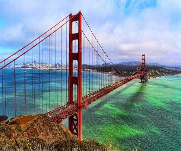 Hang on to the " Golden Gate Bridge" in San Francisco. 