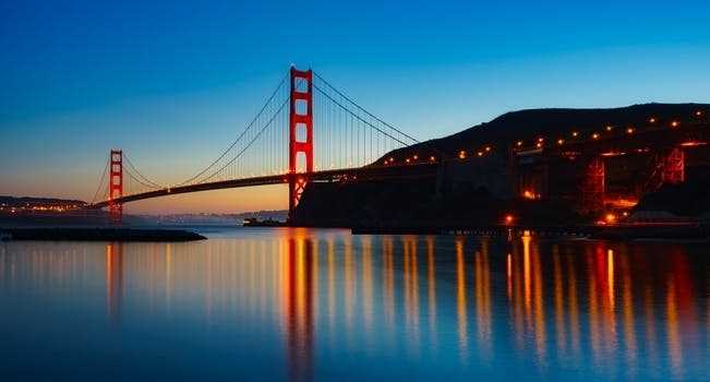 Hang on to the " Golden Gate Bridge" in San Francisco. 