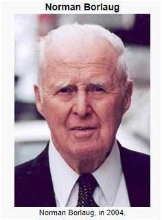 Norman Borlaug was given Nobel Prize in which field?