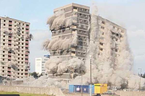 What is the name of the method to demolish tall buildings?
