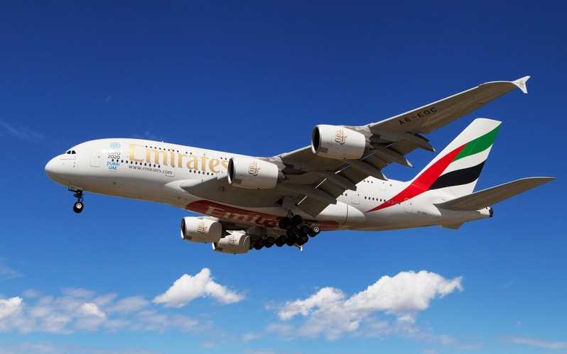 Which country has banned UAE Emirates airline from landing their capital?