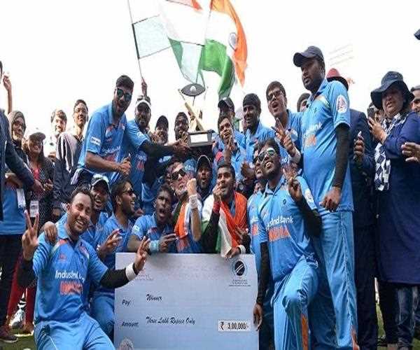 Which country won the 5th edition of Blind Cricket World Cup 2018 by defeating Pakistan in the final by two wickets at Sharjah in UAE? 