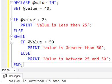 Why are use the IF-ELSE statement in the database how to validate the database using IF-ELSE?