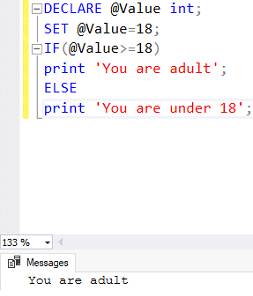 Why are use the IF-ELSE statement in the database how to validate the database using IF-ELSE?